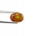 (bild för) Bra Pris Mycket Sällsynt Gulaktigt Orange Sfalerit 2,51 carat Oval Slipning Mycket Bra Lyster & Kvalitet från Spanien Köp Nu!