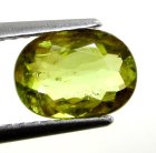 (image for) Good Price Very Beautiful Neon Yellow Green Sphene (Titianite) 1,14 carat Oval Cut Very Fine Quality & Luster from Madagascar Buy Now!