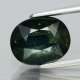 (bild för) Bra Pris Stor Fin Kvalitet Mörk Blåaktigt Grön Safir 3,53 carat Oval Slipning från Bangkaja Thailand Köp Nu!