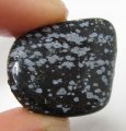 (image for) Good Price Tumbled Snowflake Obsidian 18 gram Sharp Colour and Nice Pattern Purchase Now!