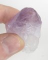 (bild för) Bra Pris Vacker Obehandlad Rå Oslipad Violett Ametist Spets 21,6 Gram Naturligt Terminerad Kristall Finaste Kvalitet från Brasilien Köp den Nu!