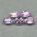 Good Price Certified 1 pcs Parcel 5 pcs Untreated Pink Sapphire 1,05 carat Oval Cut Very Beutiful fr Tanzania Purchase Now!