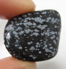 (bild för) Bra Pris Trumlad Snöflinge Obsidian 18 gram Skarpa Färger och Snyggt Mönster Köp Nu!