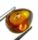 (bild för) Bra Pris Mycket Sällsynt Gulaktigt Brun Sfalerit 2,82 carat Dropp Cabochon Slipning Mycket Bra Kvalitet från Spanien Köp Nu!