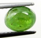 (image for) Good Price Very Nice Green Tsavorite Garnet 1,25 carat Oval Cabochon Very Good Cut & Luster from Tanzania Purchase Now!