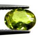 (image for) Good Price Very Beautiful Neon Yellow Green Sphene (Titianite) 1,38 carat Oval Cut Very Fine Quality & Luster from Madagascar Buy Now!