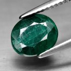 (bild för) Bra Pris Intensiv Djup Grön Dioptas 1,73 carat Oval Slipning Ytterst Sällsynt Samlarsten från Namibia Köp Nu!