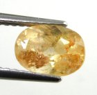 (bild för) Bra Pris Sällsynt Äkta Obehandlad Imperial Orange Topas 1,48 carat Oval Slipad Ouro Preto, Minas Gerais, Brazil Köp Nu!