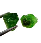 (image for) Good Price Parcel 2 pcs Very Rare Vivid Green Tsavorite Garnet 5,27 carat Natural Crystal Top Quality from Tanzania Purchase Now