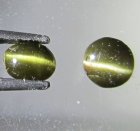 (image for) Good Price Parcel 2 pcs Very Rare Kornerupine Cats Eye 0,98 carat Oval/Semi-round Cabochon Very Sharp Eye Good Quality from Sri Lanka Purchase Now!