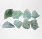 (image for) Good Price Parcel 8 pcs Uncut Green Blue Indicolite (Tourmalin) 44,70 carat Natural Crystal from Kunar Afganistan Purchase Now!