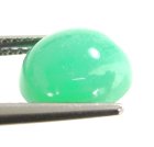 (bild för) Bra Pris Mycket Fin Grön Krysopras 2,85 carat Oval Cabochon Slipning Bra Kvalite & Jämn Färg från Afrika Köp Nu!