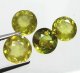 (image for) Good Price Parcel 4 pcs Yellowgreen Sphene (Titianite) 3,34 carat Round Cut Very Good Quality from Madagascar Purchase Now!