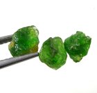 (image for) Good Price Parcel 3 pcs Very Rare Vivid Green Tsavorite Garnet 3,48 carat Natural Crystal Top Quality from Tanzania Purchase Now!
