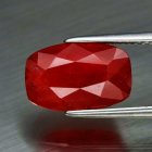 Good Price Very Nice Quality Treated Red Ruby 4,25 carat Cushion Cut from Tanga Tanzania Purchase Now!