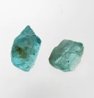 (bild för) Parti 2 st Bra Pris Fin Oslipad Ljus Blågrön Apatit 6,40 carat Transparent Naturlig Kristall fr Madagaskar Köp Nu!