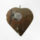 Bra Pris Unikt Smycke Fossil Ammonit i Matrix 14,45 gram Polerat Hänge med Ögla från Marocko Köp Nu!