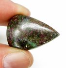 (bild för) Bra Pris Intressant Naturlig Äkta Rubin i Fuchsit 29,42 carat Dropp Cabochon Slipning Fin Kvalitet & Färg Mönster från Indien Köp Nu!