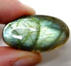 (bild för) Bra Pris Mycket Fin Kvalitet Regnbågs Lystrande Labradorit 64,60 carat Oval Cabochon Slipning Suverän Lyster & Färgspel från Madagaskar köp Nu!