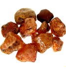 (bild för) Bra Pris Parti 10 st Rå Oslipad Obehandlad Intressant Brun Orange Röd Karneol 53 gram Naturliga Bitar Noduler Mycket Fin Kvalitet & Färg från Afrika Köp Nu!