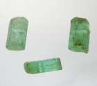 (image for) Parcel 3 pcs Rough Bluish Green Emerald Crystal 5,11 carat Natural Crystal Transparent-Translucent Afghanistan Purchase Now!