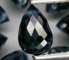Bra Pris Mycket Fin Mörkblå Safir 1,72 carat Briolett Slipning med Hål från Thailand Köp Nu!