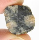 (image for) Good Price High Interesting Rough Uncut Genuine Cross Stone (Andalusite) 30,20 Carat Natural Cross Pattern Nodule Piece Interesting Rare Collector's Stone from Brazil Buy Now!