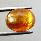 (bild för) Bra Pris Mycket Sällsynt Gulaktigt Brun Sfalerit 2,01 carat Oval Cabochon Slipning Mycket Bra Kvalitet från Spanien Köp Nu!