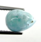 (image for) Good Price Rare Very Beutiful Blue Larimar 2,49 carat Pear Cabochon Cut Outstanding Quality & Colour from Dominican Republic Purchase Now!