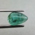 (bild för) Bra Pris Fin kvalitet Grön Zambisk Smaragd 0,54 carat Dropp Cabochon Slipning Bra Färg & Lyster Köp Nu!