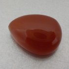 Vacker Naturlig Brunröd Karneol 6,92 carat Dropp Cabochon från Afrika