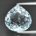 Bra Pris Mycket Vacker Blå Akvamarin 2,77 carat Dropp Slipning Fin Lyster från Brasilien Köp Nu!