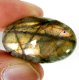 (bild för) Bra Pris Mycket Fin Kvalitet Regnbågs Lystrande Labradorit 27,60 carat Oval Cabochon Slipning Suverän Lyster & Färgspel från Madagaskar köp Nu!