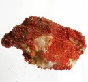 Mycket Vacker Vanadinit 122 gram Sällsynt Mineral från Mibladen Marocko
