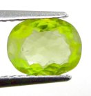 (bild för) Bra Pris Mycket Vacker Neon Gulgrön Sphene (Titianit) 1,19 carat Oval Slipad Mycket Fin Kvalitet & Lyster från Madagaskar Köp Nu!