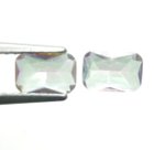 (bild för) Bra Pris Parti 2 st Topp Lystrande Multi Färgspelande Mystik Kvarts 0,75 carat Kudd Slipning Mycket Fin Kvalitet Spännande Matrial för Smyckestillverkare Köp Nu!