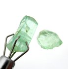 (bild för) Bra Pris Parti 2 st Rå Sällsynt Blåaktigt Grön Smargad Kristall 3,29 carat Naturlig Kristall Transparent-Transl. Afghan Köp Nu!