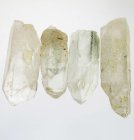 (image for) Good Price Parcel 4 pcs Rough Uncut Genuine Rock Crystal (Colourless Quartz) 247,5 carat Natural Terminated Crystal Nice Quality from Brazil Purchase Now!