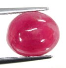 (bild för) Bra Pris Mycket Fin Kvalitet Behandlad Rödrosa Rubin 5,74 carat Oval Slipad Cabochon från Madagaskar Köp Nu!