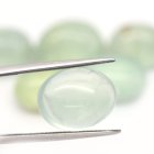 (bild för) Bra Pris Parti 6 st Stor Mycket Fin Färg Prehnit 83,47 carat Oval Cabochon Slipning Fin Kvalitet från Madagaskar Köp Nu!