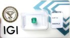 (image for) Good Price Certified Rare Vivid Deep Bluish Green Emerald 0,87 carat Octagon Top Quality Panjshir Valley Afganistan Purchase Now