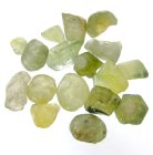 (image for) Good Price Parcel 17 pcs Very Nice Rough Uncut Yellowish Green-Green Sapphire 19,40 carat Natural Crystals Good Colour & Quality from Africa Purchase Now!