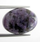 (image for) Good Price Very Rare Beutiful Violet Pattern Charoite 12,81 carat Oval Cabochon from Sibiria Russia Purchase Now!