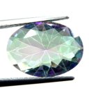 (bild för) Bra Pris Topp Lystrande Multi Färgspelande Mystik Topas 3,72 carat Oval Slipning Mycket Fin Kvalitet Spännande Matrial för Smyckestillverkare Köp Nu!