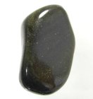 (bild för) Bra Pris Mycket Fin Polerad Trumlad Guld Skrimmande Obsidian 8-10 gram Glansig Snygg Svart från Afrika Köp Nu!