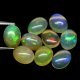 (bild för) Bra Pris Parti 9 st Topp Lyster Etiopisk Opal 7,49 carat Oval Cabochon Slipning Transparant Mycket Fin Kvalitet Köp Nu!