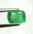 (bild för) Bra Pris Sällsynt Vacker Grön Panjshir Smaragd 0,61 carat Kudd Slipning Fin Kvalitet fr Panjshir Valley Afganistan Köp Nu!