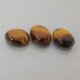 (image for) Good Price Parcel 3 pcs Very Nice Tiger´seye 3,71 carat Oval Cabochon Good Quality & Colour´s Pattern from India Purchase Now!