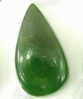 Bra Pris Fin Grön Serpentin 18,87 carat Dropp Cabochon Slipning från Pakistan Köp Nu!