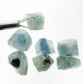 Bra Pris Parti 7 st Rå Oslipad Grön Blå Indigolit (Turmalin) 35,45 carat Naturlig Kristall från Kunar Afganistan Köp Nu!
